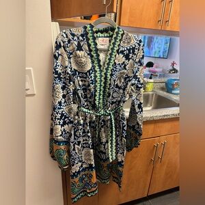 Floral Patterned Dress with Belt